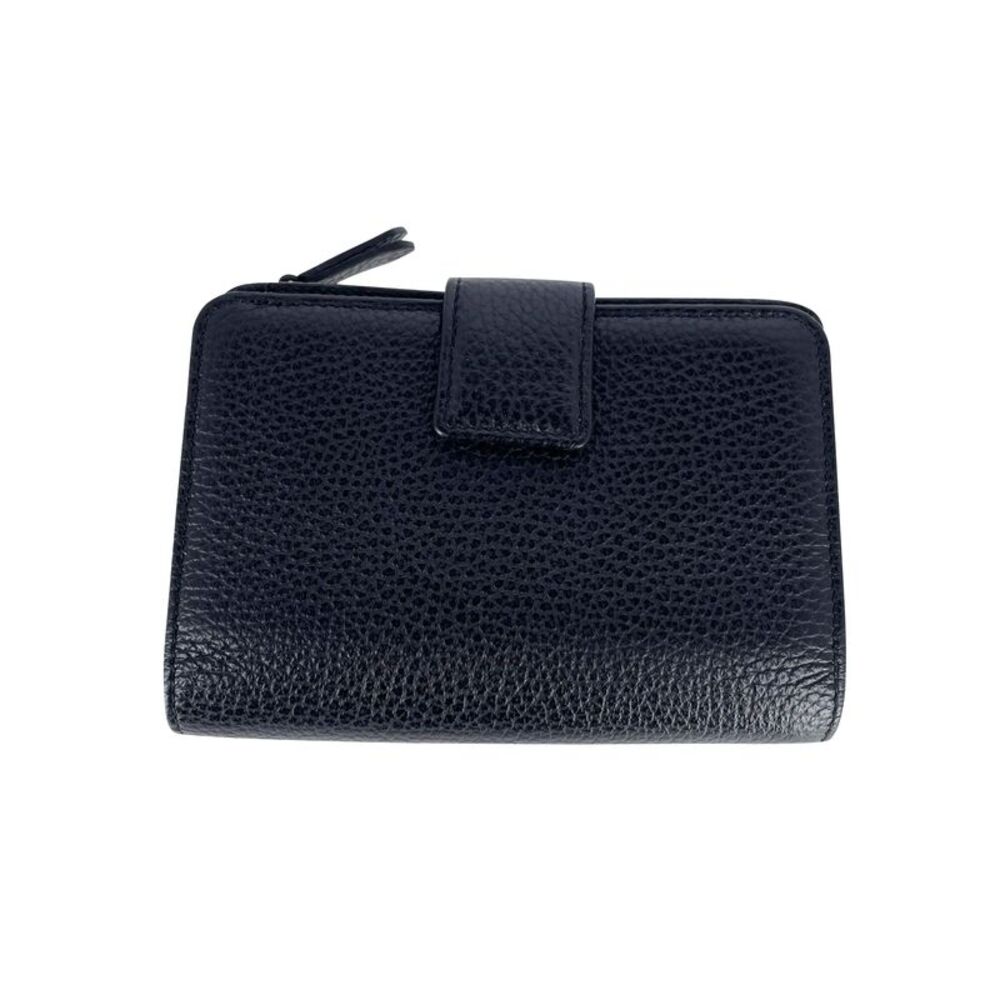 Sergio Rossi Bifold Zip Wallet in Black Leather - Picture 2 of 5
